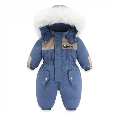 Baby-Winteroverall mit Kapuze, wasserdicht und gefüttert – Mila