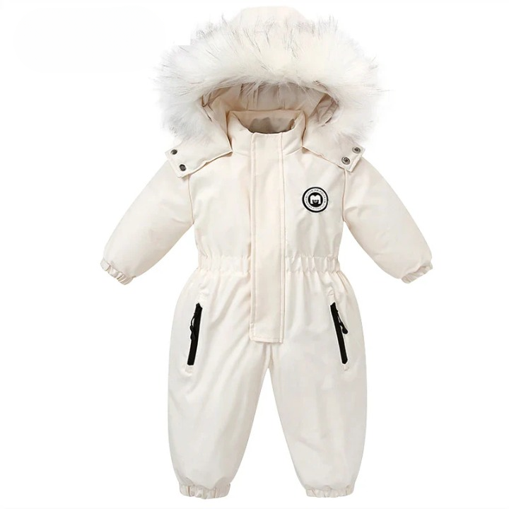 Baby-Winteroverall mit Kapuze, wasserdicht und gefüttert – Mila
