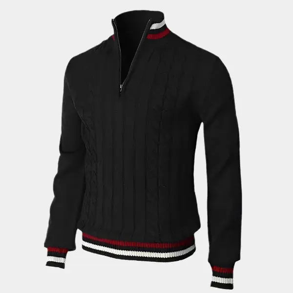 Max | Rollkragenpullover mit halbem Reißverschluss