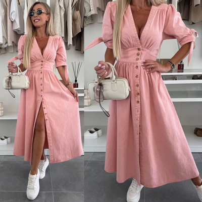 Heidi | Stilvolle Mode Denim Kleid
