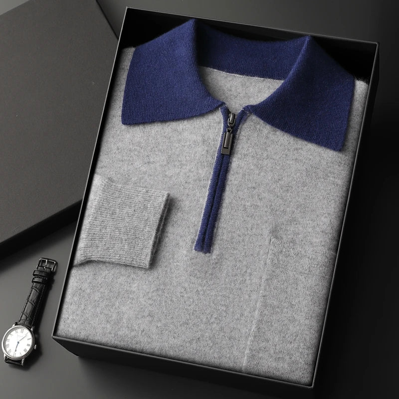 Amedeo | Pullover mit Reißverschlusskragen