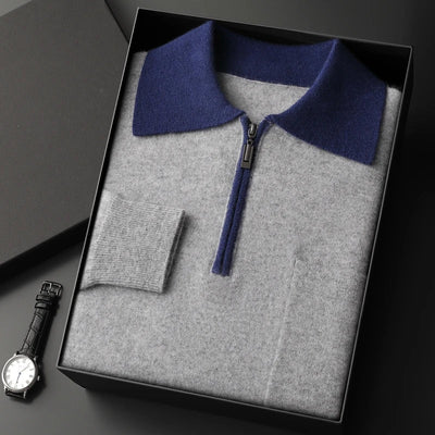 Amedeo | Pullover mit Reißverschlusskragen