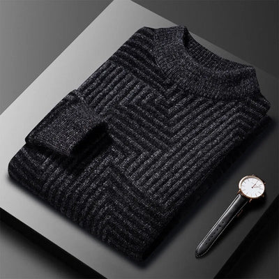 Andor Geometrischer Strickpullover