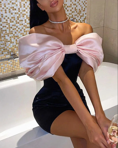 Aelia - Glamouröses Damenkleid mit Strikdetail für Hochzeitsgäste