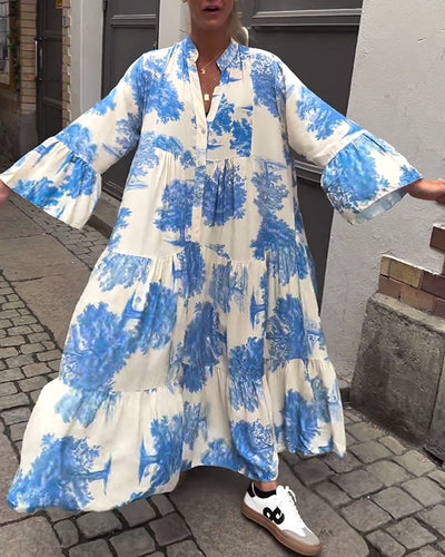 Aufidia | Elegantes Blumenkleid mit Floralem Muster für Jeden Anlass