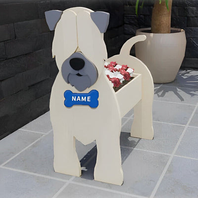 Blumentopf mit weicher Beschichtung für Wheaten Terrier