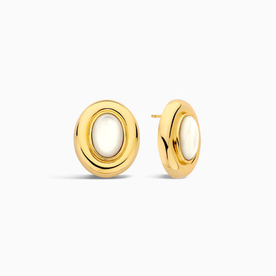 Giselle Gold Pearl Earrings