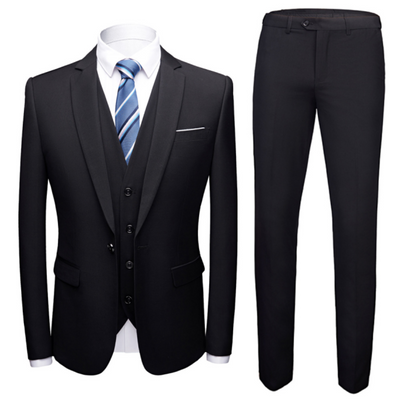 Amedeo | Klassischer Herrenanzug 3-teiliges Set für Hochzeiten und elegante Anlässe