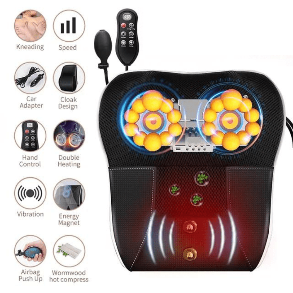 BodyCare | Entspannendes Shiatsu-Massagekissen für Rücken und Nacken