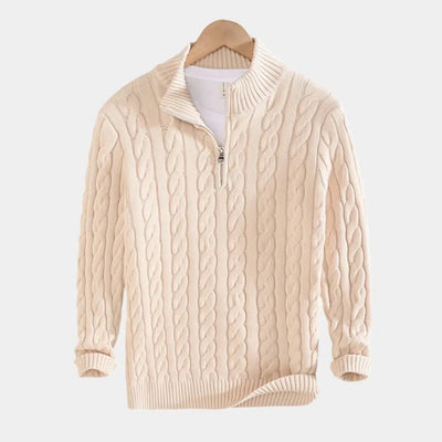 Alaric | Pullover mit halbem Reißverschluss