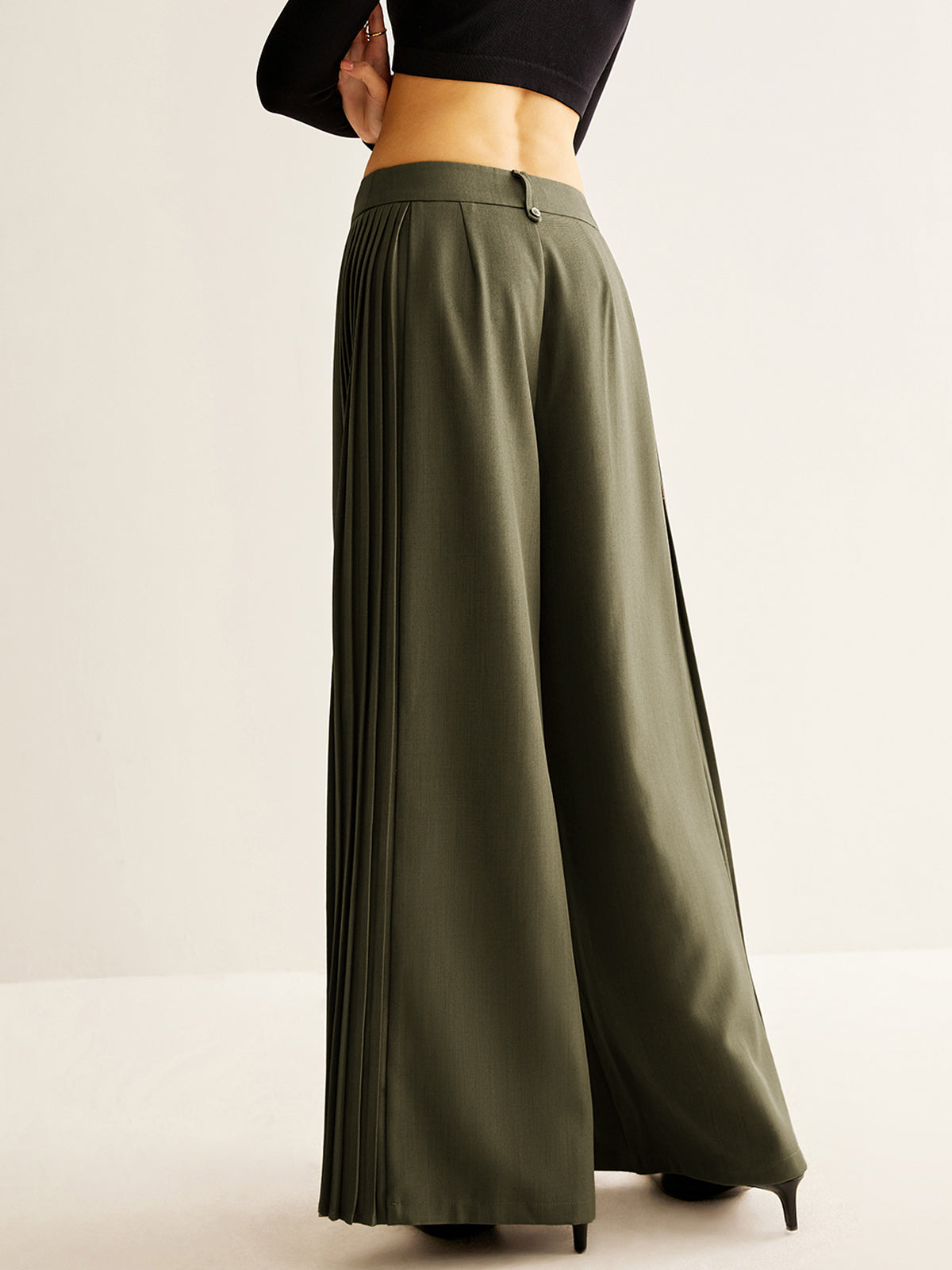 Weite Hose Damen Falten