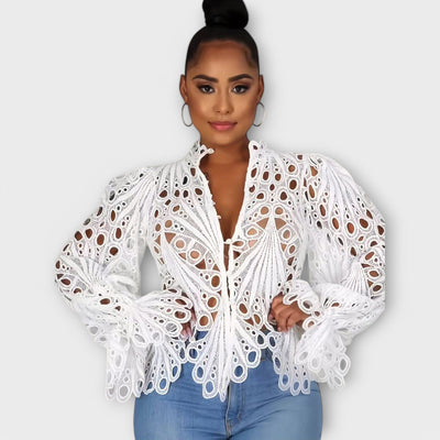 Asymmetrische Bluse für Damen – Saelina