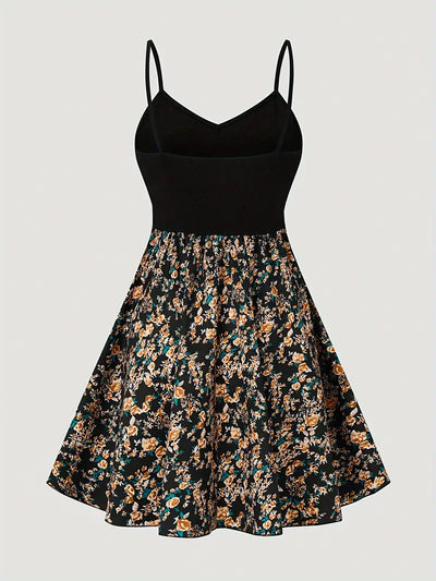 Aniella – Blumen-Camisole-Kleid