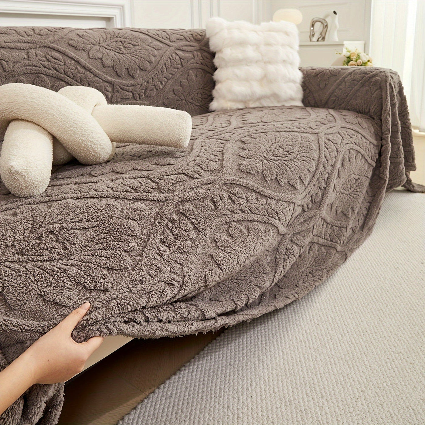 Vintage Jacquard Shu Velveteen Sofabezug