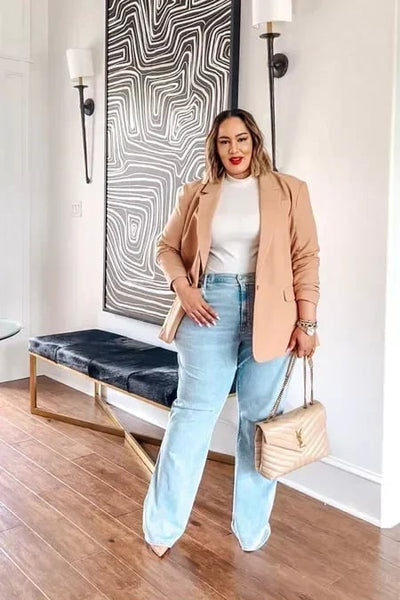 Cerise | Ultrahoch taillierte Stretch-Flare-Jeans