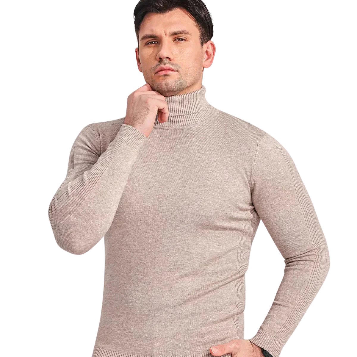 Luca | Luxuriöser Rollkragenpullover aus Kaschmir