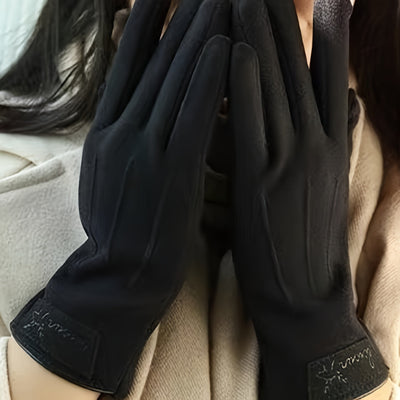 Alexandra | Elegante Touchscreen-Handschuhe für Damen, winddicht und warm