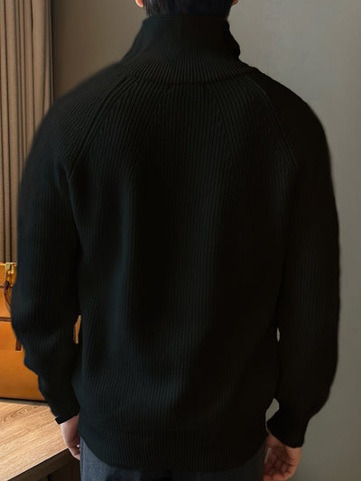 Laura | Strickpullover mit halblangem Reißverschluss