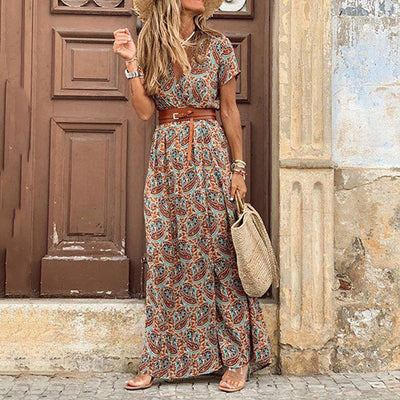 Agnes Boho Kleid | Langes Sommerkleid für Bequeme und Stilvolle Outfits