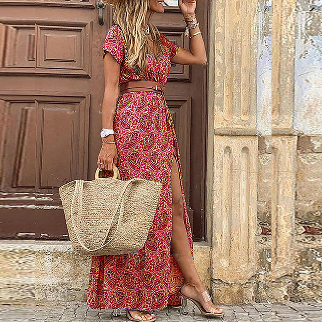 Agnes Boho Kleid | Langes Sommerkleid für Bequeme und Stilvolle Outfits