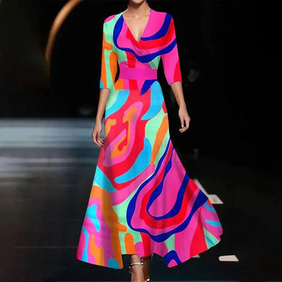 Alma | Elegantes Damenkleid mit raffiniertem Ärmel-Design – Stilvoll, Vielseitig & Bequem