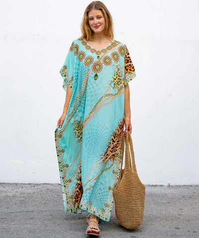 Amina – Edler Damen Kaftan – Luftig, elegant & perfekt für besondere Anlässe