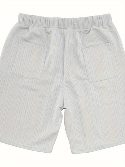 Andrew | Bequemes Strickset mit V-Ausschnitt und passenden Shorts für Herren | Stilvoll, komfortabel & vielseitig
