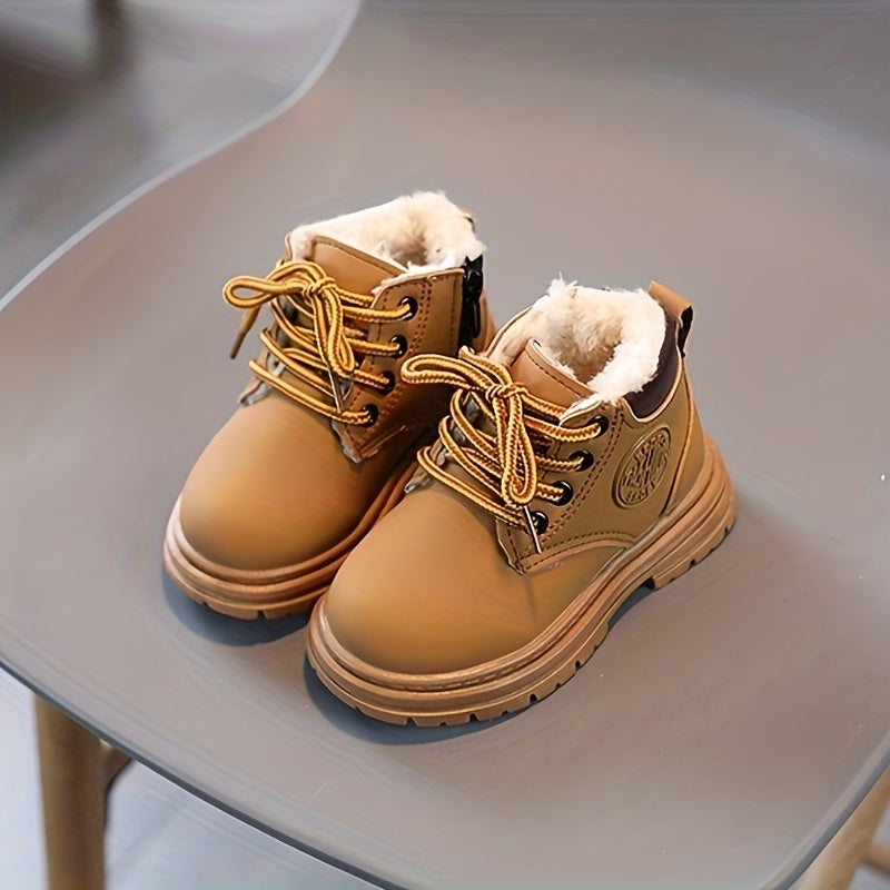 Wasserfeste Fleece-Winterstiefel für Jungen – Mit Warmfutter & Profilsohle