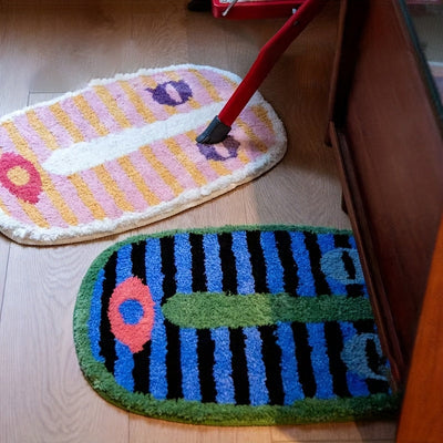 Ausgefallener Kunst-Design Maschinenwaschbarer Polyester Teppich