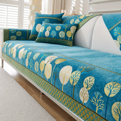 Boho-Stil Sofabezug – Design „Mondbeschienene Bäume