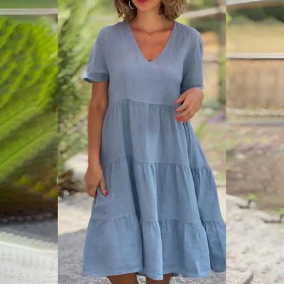 Bequemes Comfortchic Baumwollkleid Für Jeden Anlass