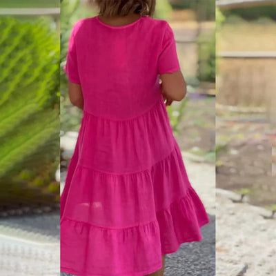 Bequemes Comfortchic Baumwollkleid Für Jeden Anlass