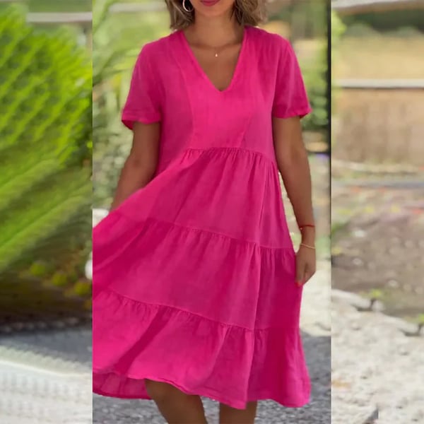 Bequemes Comfortchic Baumwollkleid Für Jeden Anlass