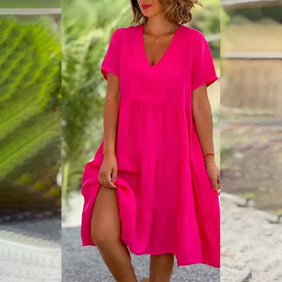 Bequemes Comfortchic Baumwollkleid Für Jeden Anlass