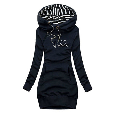 Anne | Herzschlag Bedruckter Pullover