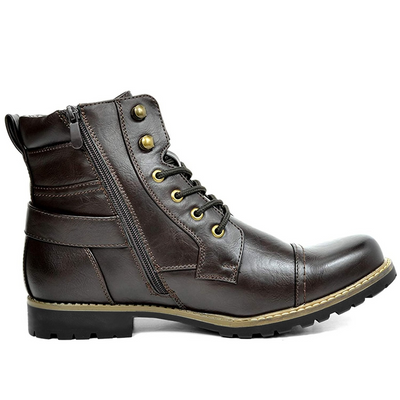Zeke | Herren Braun Stiefeletten | mit Reißverschluss