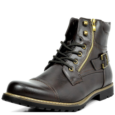 Zeke | Herren Braun Stiefeletten | mit Reißverschluss
