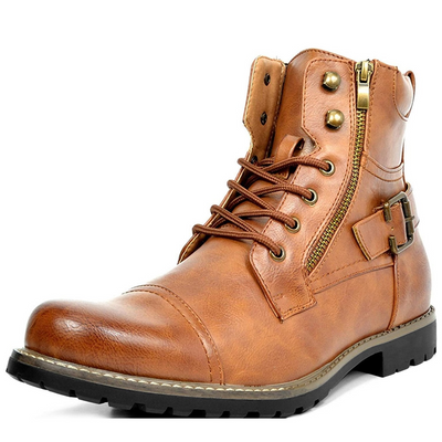 Zeke | Herren Braun Stiefeletten | mit Reißverschluss