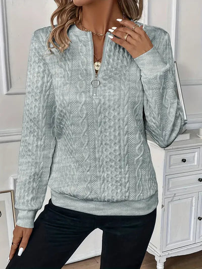 Amy Pullover mit Reißverschluss