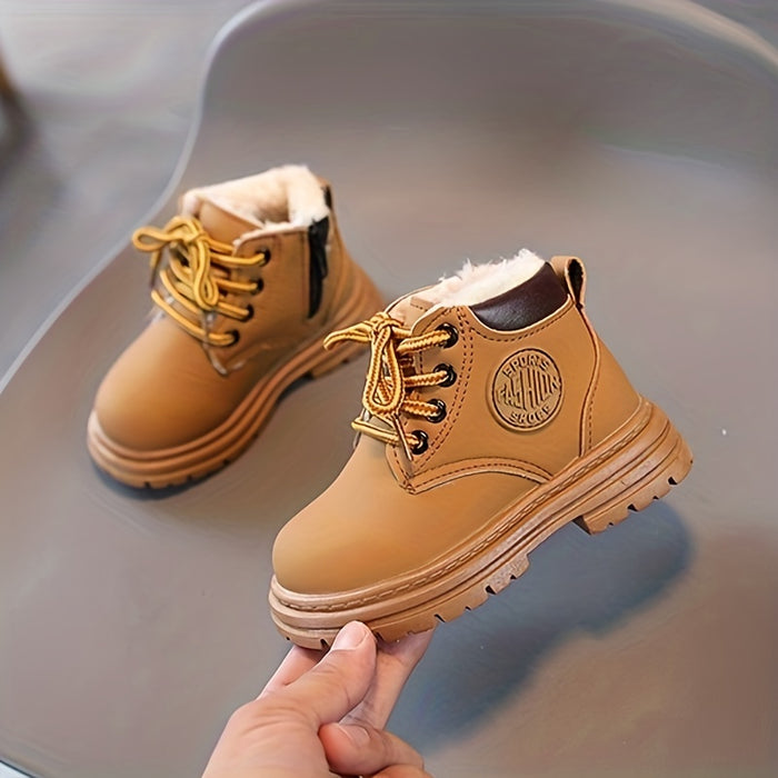 Wasserfeste Fleece-Winterstiefel für Jungen – Mit Warmfutter & Profilsohle