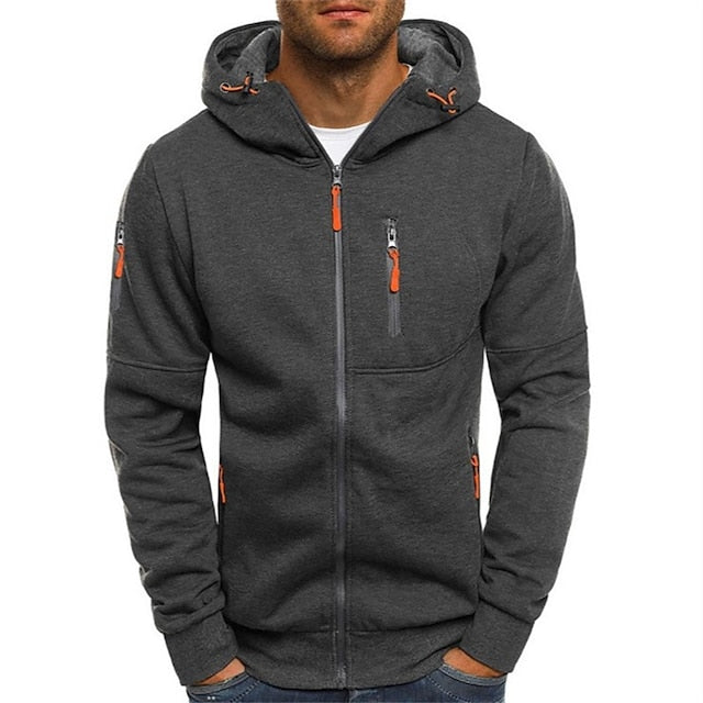 Dennis | Zip-Up Jacke mit Kapuze