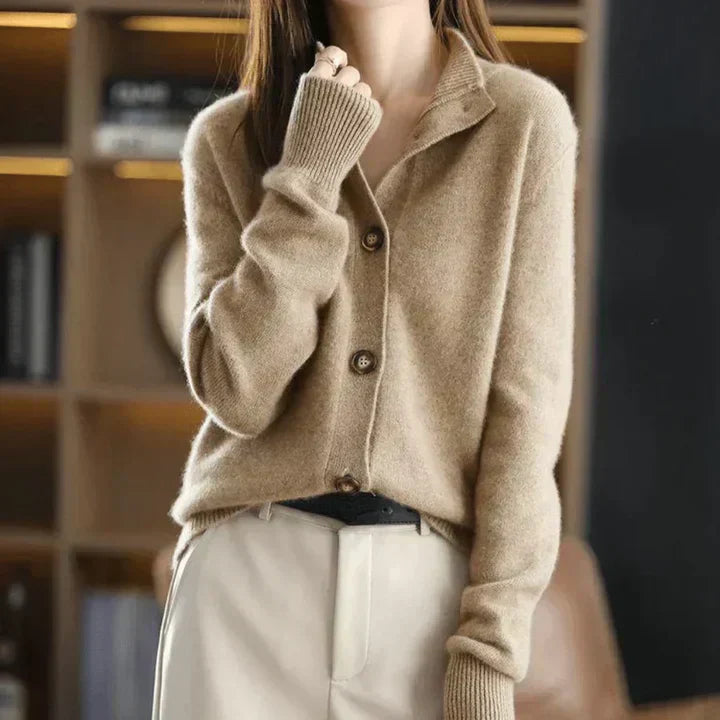 Aria Cozy Button-Up Cardigan