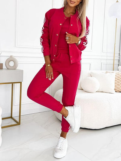 Yasmine - Set aus Baseballjacke und 3-teiligen Hosen