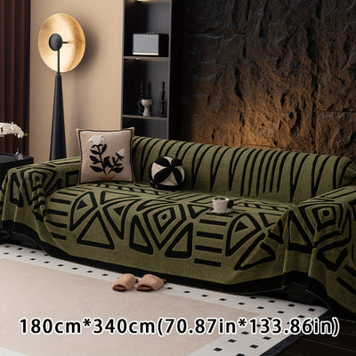 Boho Style Geometrischer Shu Velours Sofabezug