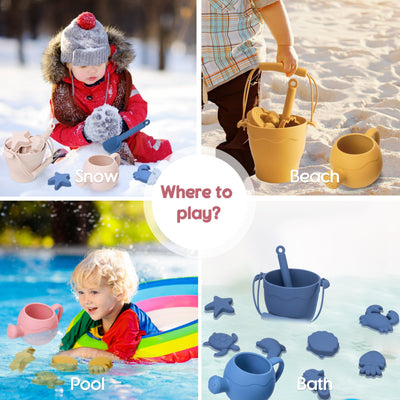 Baby Strandspielzeug Sandspielset & Badeset – In bunten Farben!