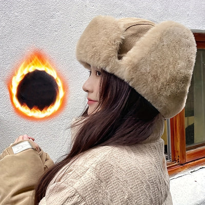 Anja | Elegante Winter Pilotenhoed mit Warmen Ohrflappen