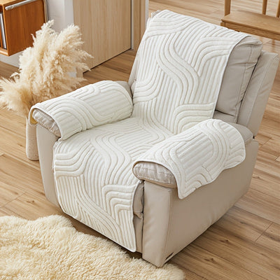 Bohemian Sofa aus weichem Samt-Schoner