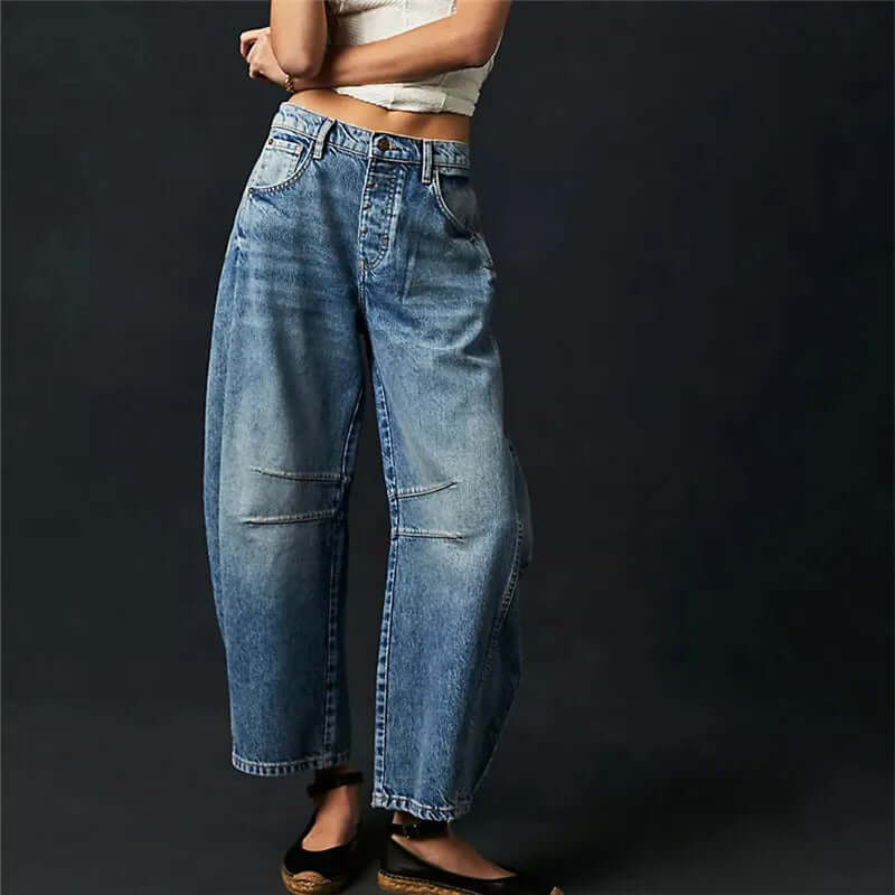 Xayana | Damen Weite Jeans | Baggy