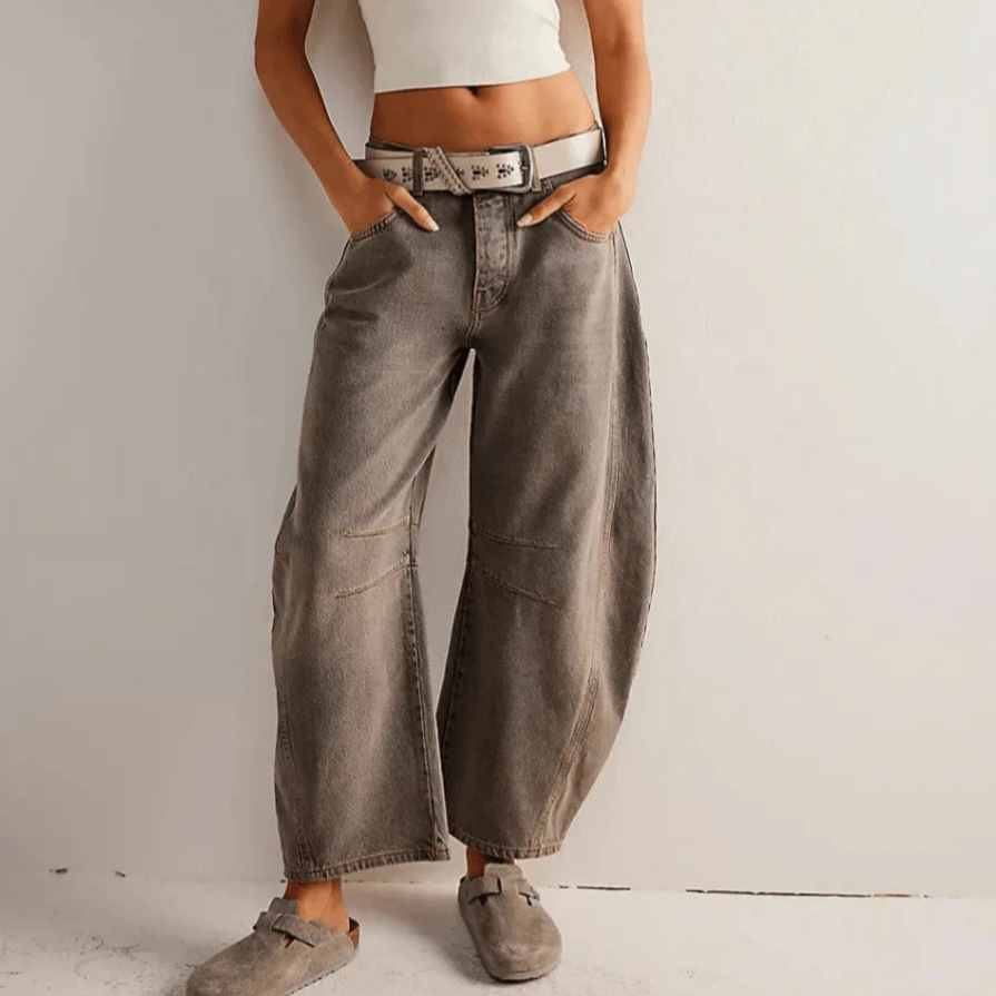 Xayana | Damen Weite Jeans | Baggy