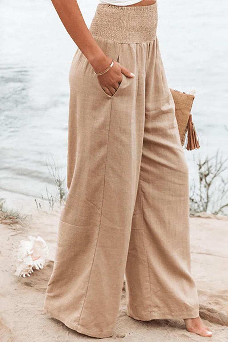 Xandrine | Damen Elegant Weite Hose | Sommer